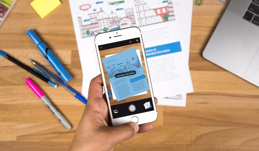Scanning paper documents to pdf