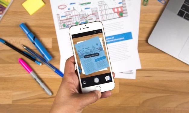 Scanning paper documents to pdf